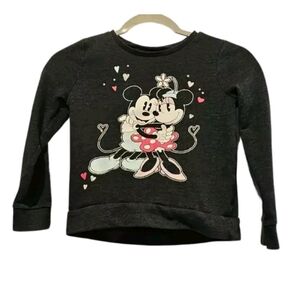 Disney Jumping Beans Fleece Minnie And Mickey Sweater Top Girls Size 6x